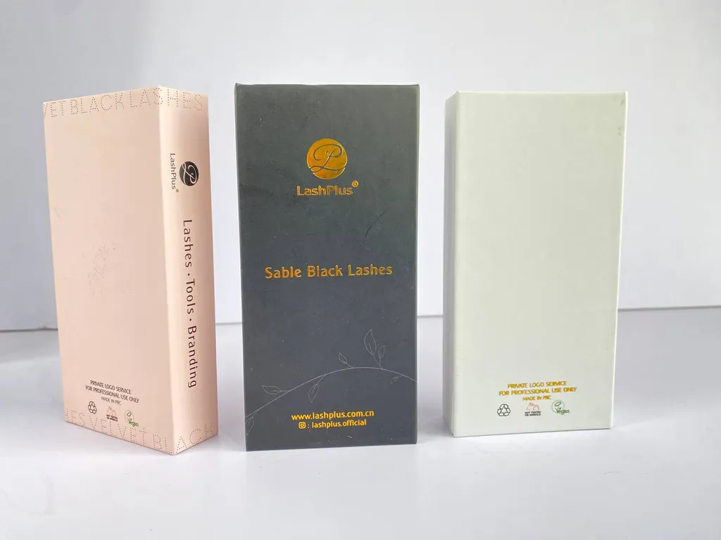 Custom private label eyelash extension packaging boxes